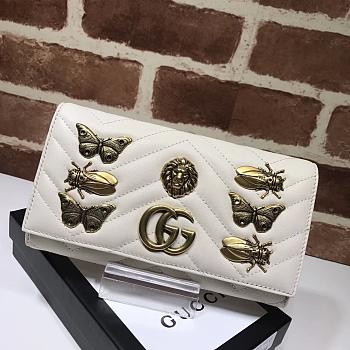Gucci wallet white 443436