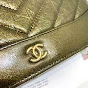 Chanel Chevron Crinkled Calfskin Gabrielle Woc bag - 4