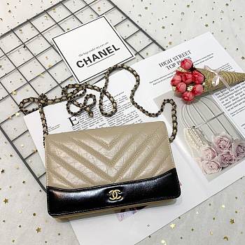 Chanel Chevron Calfskin Gabrielle Woc bag