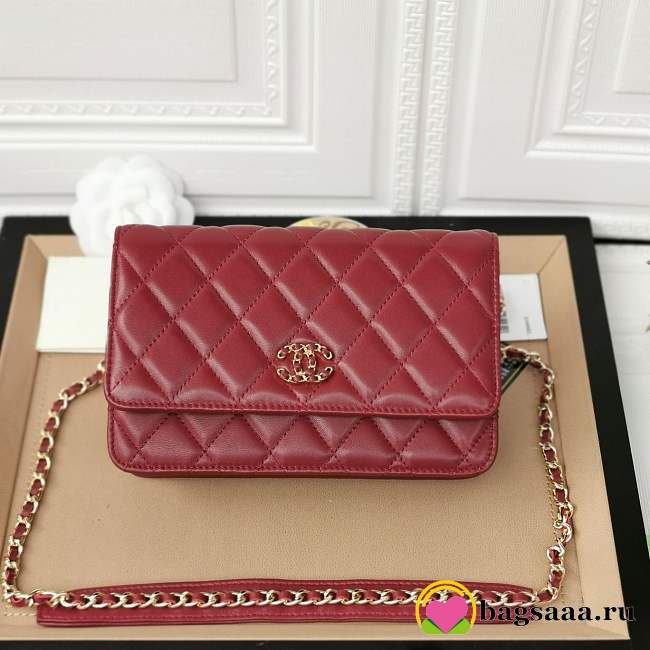 CHANEL Woc Chain wallet Red - 1