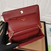 CHANEL Woc Chain wallet Red - 6
