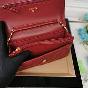 CHANEL Woc Chain wallet Red - 5