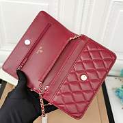 CHANEL Woc Chain wallet Red - 4