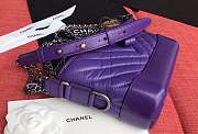 Chanel Gabrielle bag 20cm purple - 4