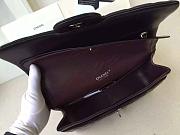Chanel Lambskin Flap Bag in Black 30cm with Sliver Hardware - 6