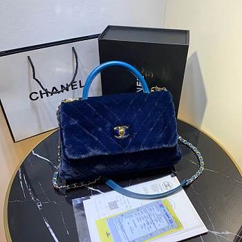 Chanel bag 28cm blue