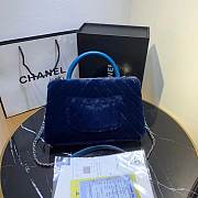 Chanel bag 28cm blue - 2