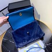 Chanel bag 28cm blue - 4