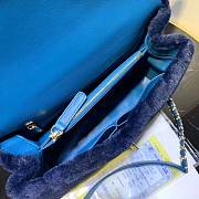 Chanel bag 28cm blue - 5