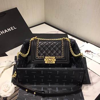 Chanel Leboy bag 20cm black
