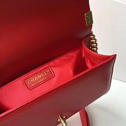 Chanel Leboy Lambskin 25cm Red - 3