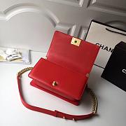 Chanel Leboy Lambskin 25cm Red - 2