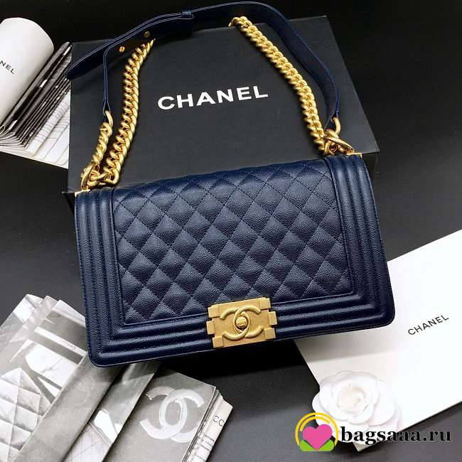 Chanel Leboy Caviar 25cm blue - 1