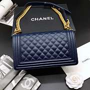 Chanel Leboy Caviar 25cm blue - 5