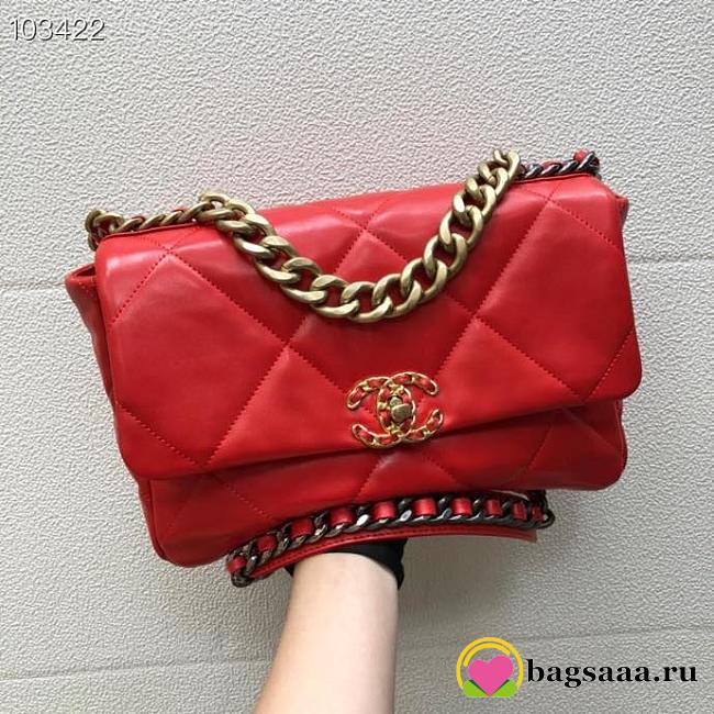 Chanel AS1161 Handbag 30cm Red - 1