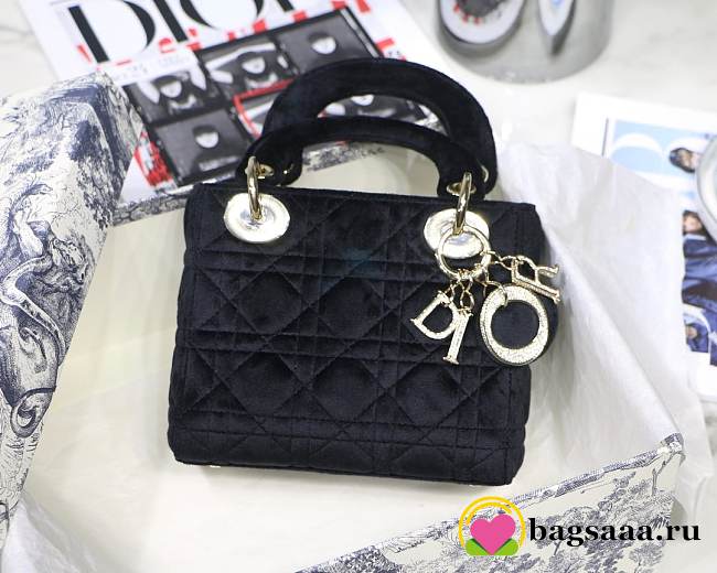 Lady Dior Mini Bag 17cm Black - 1