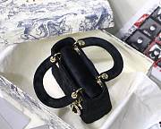 Lady Dior Mini Bag 17cm Black - 3