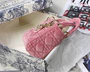 Lady Dior Mini Bag 17cm Pink - 3