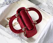 Lady Dior Mini Bag 17cm Red - 4