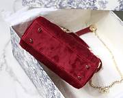 Lady Dior Mini Bag 17cm Red - 5