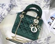 Lady Dior Mini Bag 17cm Green - 1