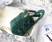 Lady Dior Mini Bag 17cm Green - 4