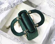 Lady Dior Mini Bag 17cm Green - 3