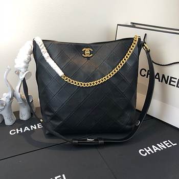 Chanel Hobo Handbag A57573 Black 29cm
