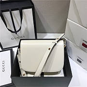 Gucci 1955 horsebit shoulder bag white - 3