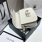 Gucci 1955 horsebit shoulder bag white - 4
