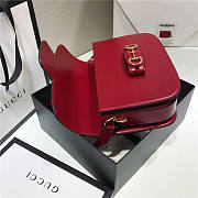 Gucci 1955 horsebit shoulder bag red - 5