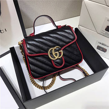 Gucci gg marmont mini top handle bag 583571