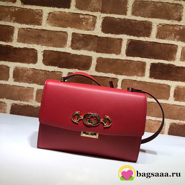 Gucci Zumi smooth leather small shoulder bag 001 - 1