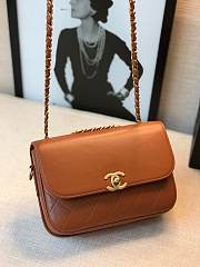 Chanel Flap Bag Brown - 3