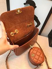 Chanel Flap Bag Brown - 2