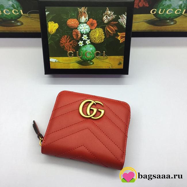 Gucci Wallet 474813 Red - 1