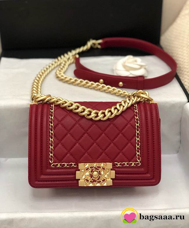 Chanel Leboy bag 20cm Red - 1