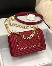 Chanel Leboy bag 20cm Red - 3