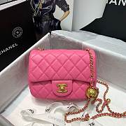 Chanel Mini Flap Bag 17cm Pink - 1