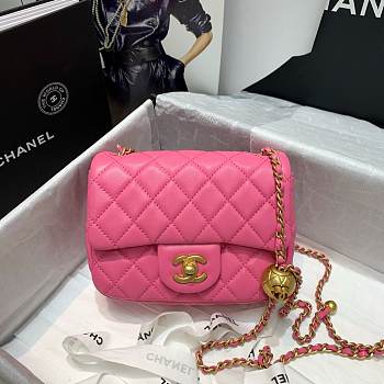 Chanel Mini Flap Bag 17cm Pink