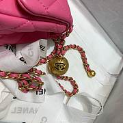 Chanel Mini Flap Bag 17cm Pink - 3
