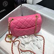 Chanel Mini Flap Bag 17cm Pink - 5