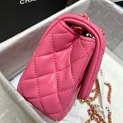 Chanel Mini Flap Bag 17cm Pink - 4