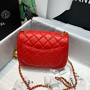 Chanel Mini Flap Bag 17cm Red - 2