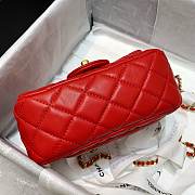 Chanel Mini Flap Bag 17cm Red - 4