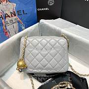 Chanel Mini Flap Bag 17cm Gray - 2