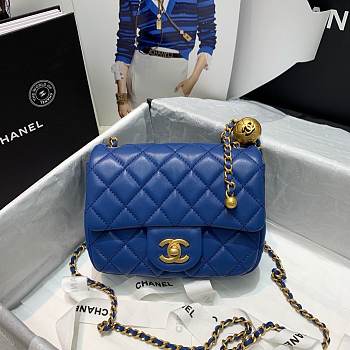 Chanel Mini Flap Bag 17cm Blue