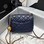 Chanel Mini Flap Bag 17cm Navy Blue - 2