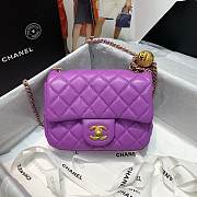 Chanel Mini Flap Bag 17cm purple - 1