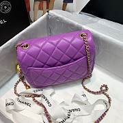 Chanel Mini Flap Bag 17cm purple - 3